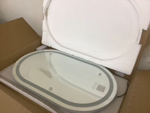 32" x 20" Lighted Oval Mirror  - Lot 505