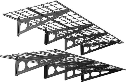 FLEXIMOUNTS 2-Pack 2x6ft Garage Wall Shelf Storage Rack  - Lot 114