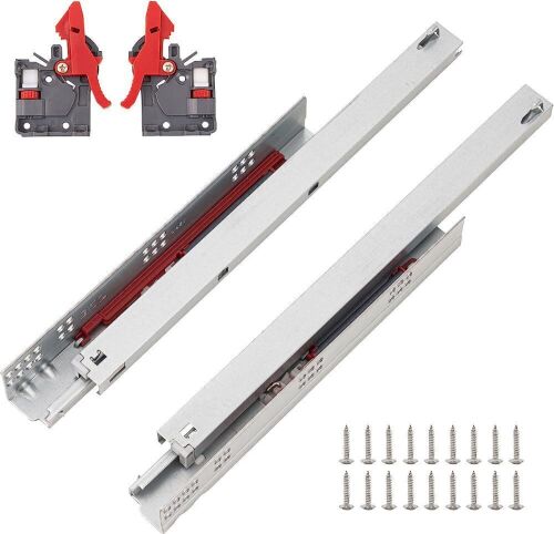 BXGTECH 10 Pairs Soft Close Bottom Mount Drawer Slides - Lot 646