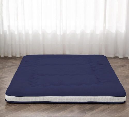 Dr.Futon Japanese Floor Futon Mattress Extra Thick Folding Roll Up Bed Topper Mat for Guest - Lot 708
