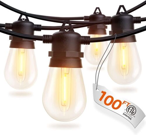 Addlon 100' LED Outdoor String Lights  - Lot 569