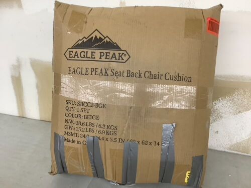 Eagle Peak Tufted Outdoor Cushions, 42" x 21", Set of 2  - Lot 699
