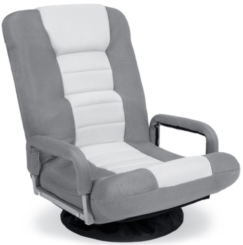 Gaming Floor Chair w/ 360-Degree Swivel, Armrest, Adjustable Backrest - Lot 240