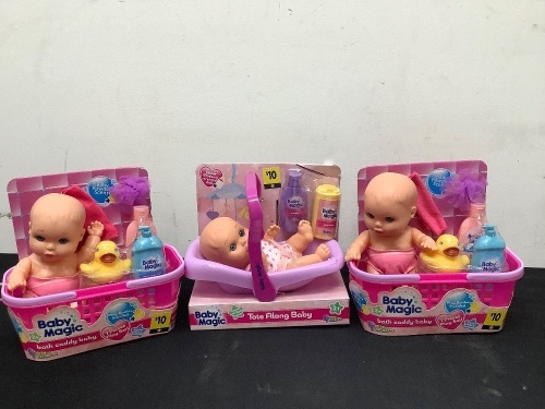 Set of 3 Baby Dolls - Lot 414