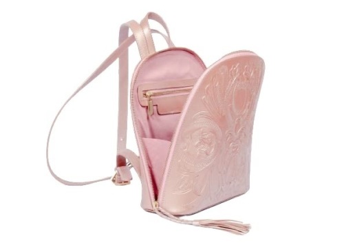 Maagu Pink Leather Backpack - Lot 274