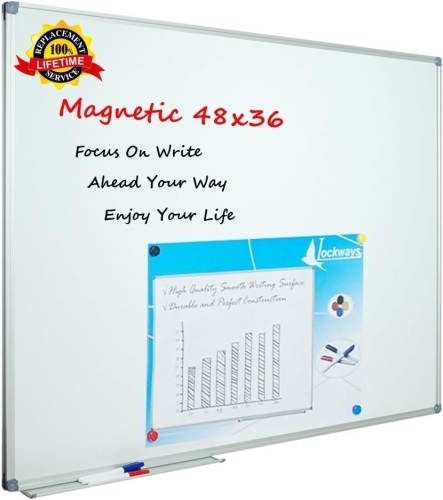 Lockways White Board Dry Erase Board 48x36" - Lot 139