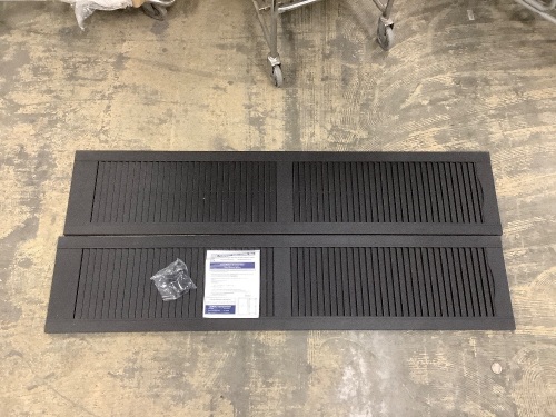 15" x 71" Black Vinyl Shutter Spikes - Lot 456
