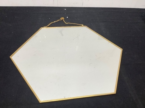 Hexagon Hanging Mirror - Lot 365