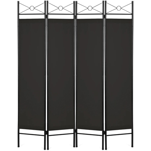 4-Panel Folding Privacy Screen Room Divider Decoration Accent - Lot 6711