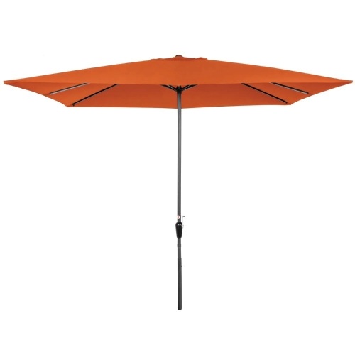 Rectangular Patio Umbrella w/ Easy Crank, UV-Resistant Fabric - Lot 6784