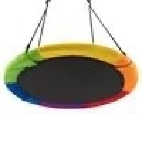 40 in. Multi-color Flying Saucer Tree Web Swing Play Set Swing for Kids - Lot 6809