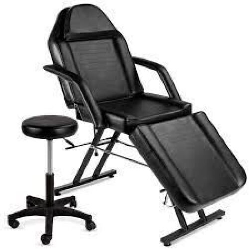Multipurpose Massage Bed, Spa & Salon Chair w/ Hydraulic Stool - 71in - Lot 6964