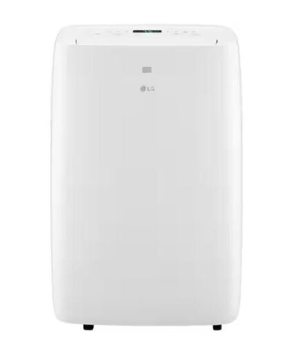 LG 7,000 BTU (DOE) 115-Volt Portable Air Conditioner, Cools 300 Sq. Ft. with Dehumidifier Function and LCD Remote - Lot 22