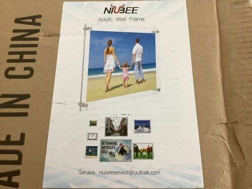 Acrylic Wall Frame - Missing Hardware  - Lot 645