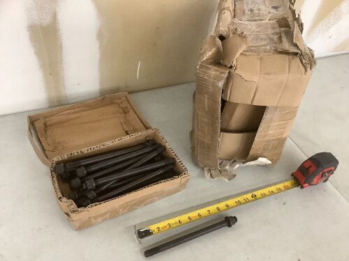 Lot of (80) 9" Bolts w/ Nuts  - Lot 649
