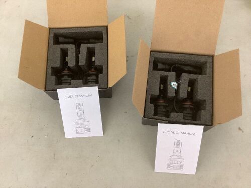 Lot of (2) LED Headlight Bulb Sets  - Lot 698