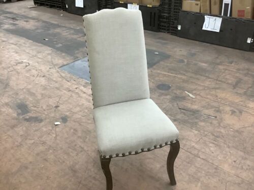 Calais Dining Side Chair, Oatmeal - Light Discoloration - Lot 861