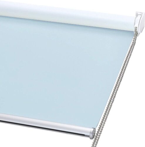 ChrisDowa 100% Blackout Roler Shade, Baby Blue  - Lot 249