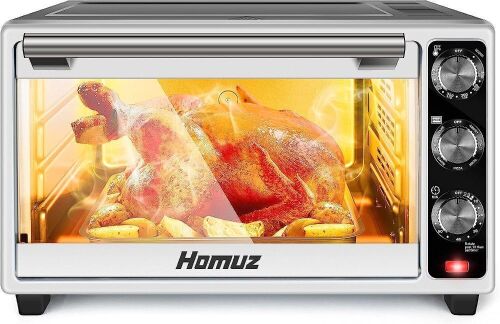 Homuz 7 In 1 Toaster Oven Air Fryer with Cooking Functions, 1500W 23QT  - Lot 217