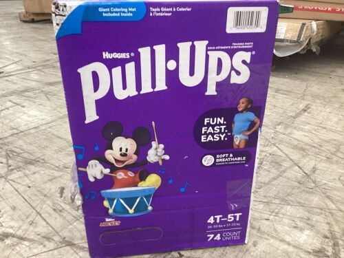Huggies Pull Ups, 4T-5T, 74 ct  - Lot 276