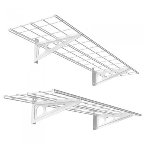 FlexiMounts 1' x 4' Wall Storage Shelving, 2 Pack  - Lot 215