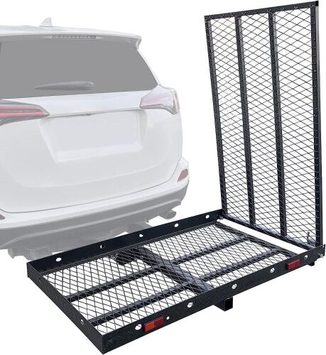 JDMSPEED Folding Hitch Mount Cargo Carrier  - Lot 277