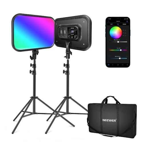 NEEWER 2 Pack 18.3" LED Panel Video Light - Lot 23