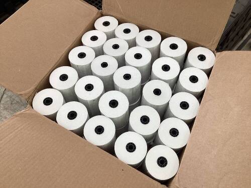  Staples Thermal Paper 50 Count 3 1/8" x 230' Rolls POS Receipt  - Lot 832