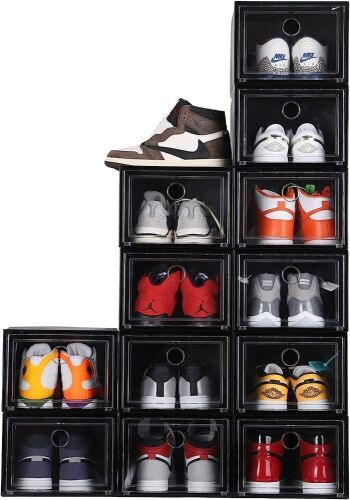 MUKIRAN HOME 12 Pack Shoe Storage Boxes - Lot 333