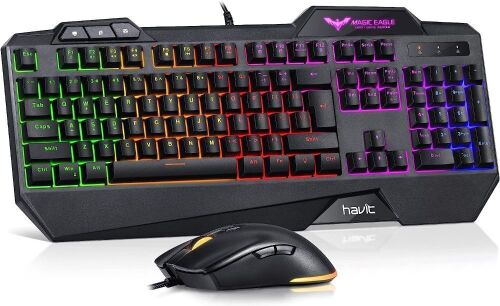 havit Backlit Gaming Keyboard and Mouse Combo - Lot 810