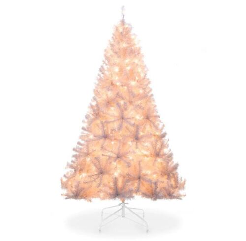 6ft Pre-Lit Hinged Artificial Pine Christmas Tree w/ 250 Lights, Stand  - Lot 335