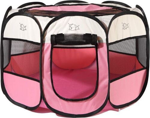 Rarasy Foldable Pet Playpen with Travel Bowl  - Lot 700