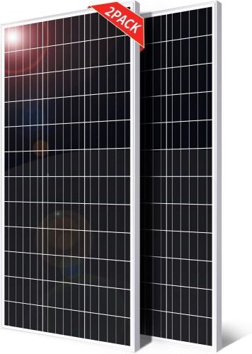 SUNTHYSIS 100W Monocrystalline Solar Panel, 2 Pack  - Lot 593