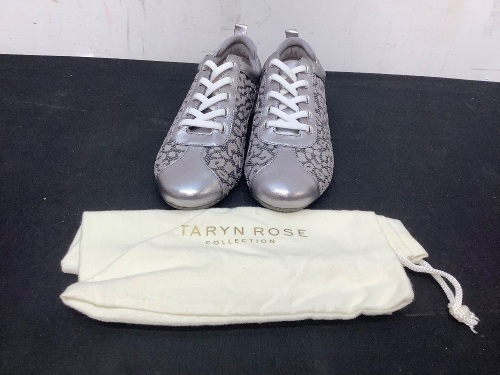 Taryn Rose Silva Leather Sneakers Size 9 - Lot 506