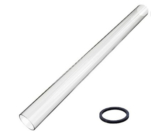 Glass Tube, 49" Long x 4" Diameter - Lot 30