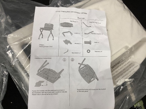 Folding Bath Seat w/ Back - Lot 277