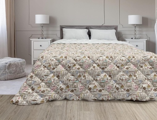 Ambesonne Modern Comforter Coffee Time - Lot 494