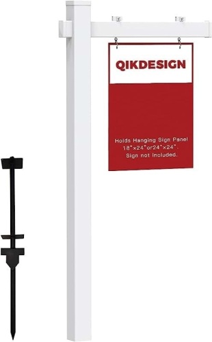 FenceTech Vinyl Real Estate Sign Post 36' - Lot 22