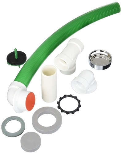 Watco FLEX924-LT-PVC-CP Lift & Turn Flexible PVC with Schedule 40 Sanitary Tee, Chrome Plated - Lot 383