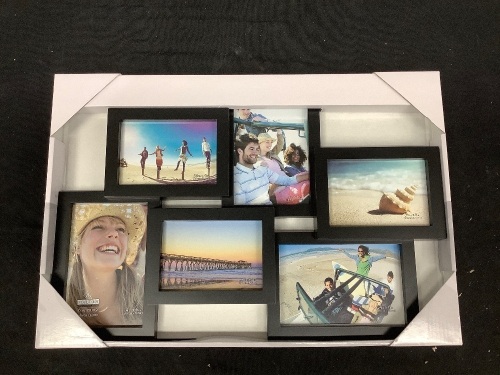 Malden International Designs Crossroads Puzzle Collage Picture Frame, 3-3.5x5 & 3-4x6 - Lot 357