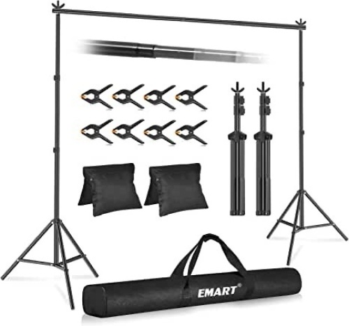 Backdrop Stand Photography Background Support System Kit 7x10Ft - Lot 313