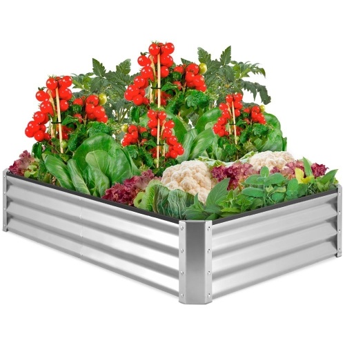 Outdoor Metal Raised Garden Bed for Vegetables, Flowers, Herbs - Lot 7253