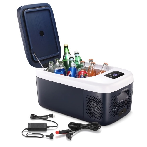 R.W.FLAME PORTABLE FRIDGE FREEZER, CAR REFRIGERATOR FOR CAMPING, DRIVING, TRAVEL, FISHING - Lot 7346