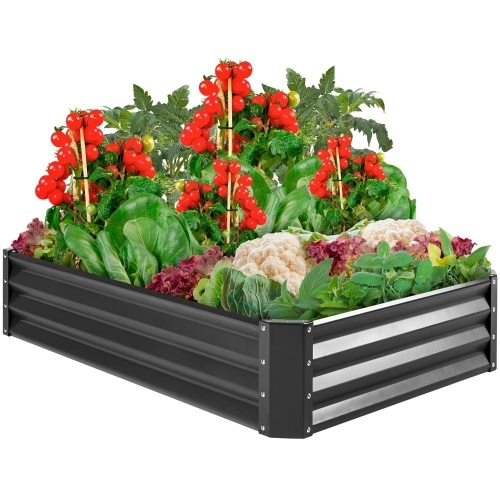 Outdoor Metal Raised Garden Bed for Vegetables, Flowers, Herbs - Lot 7455