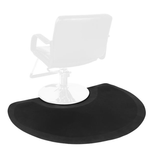 Beauty Salon Semicircle Anti-fatigue Salon Mat Black - Lot 7317