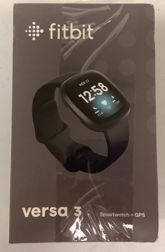 Fitbit Versa 3 Smartwatch w/ GPS, Appears New, Sold As-is - Lot 6