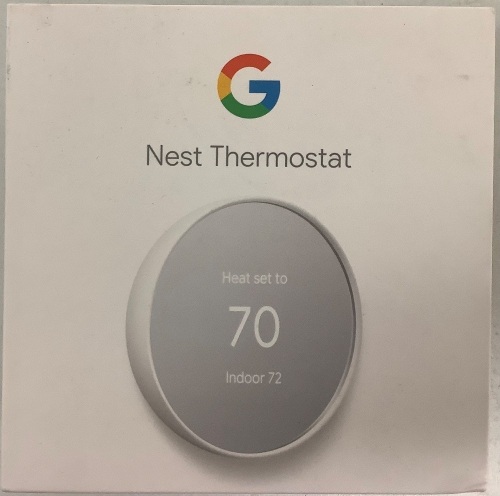 Google Nest Thermostat w/ Base Plate, Appears New, Sold As-is - Lot 9