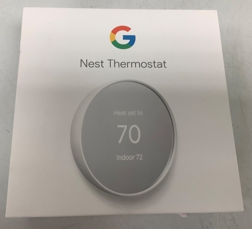 Google Nest Thermostat, Appears New, Sold As-is - Lot 16