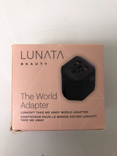 LUNATA™ TAKE ME AWAY WORLD ADAPTER, Appears New, Untested, Sold as is - Lot 72