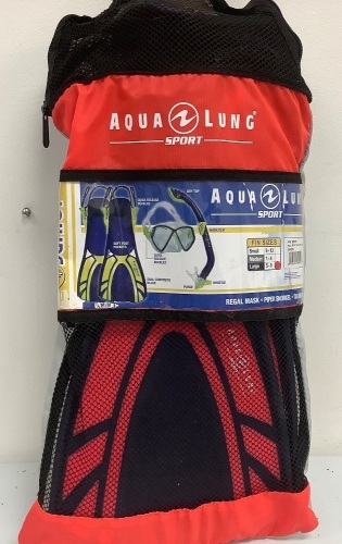 Aqua Lung Sport Regal Jr Swim Set Kids Large, E-Comm Return, Sold As-is - Lot 75